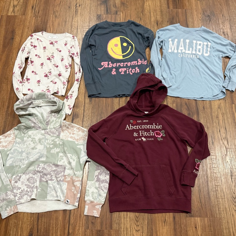 5 Abercrombie kids girls tops sweatshirts Abercrombie & Fitch Sweatshirts 9/10